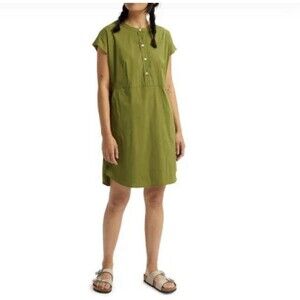 Burton Women’s Mini Dress  Casual Green Cotton Sz XS